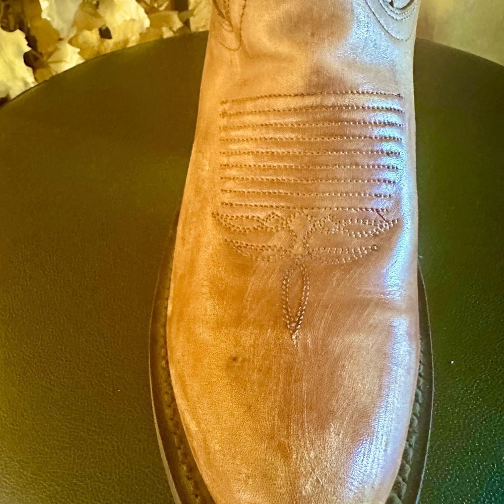 Dingo Tan Leather Western Ankle Boots - Picture 5 of 13